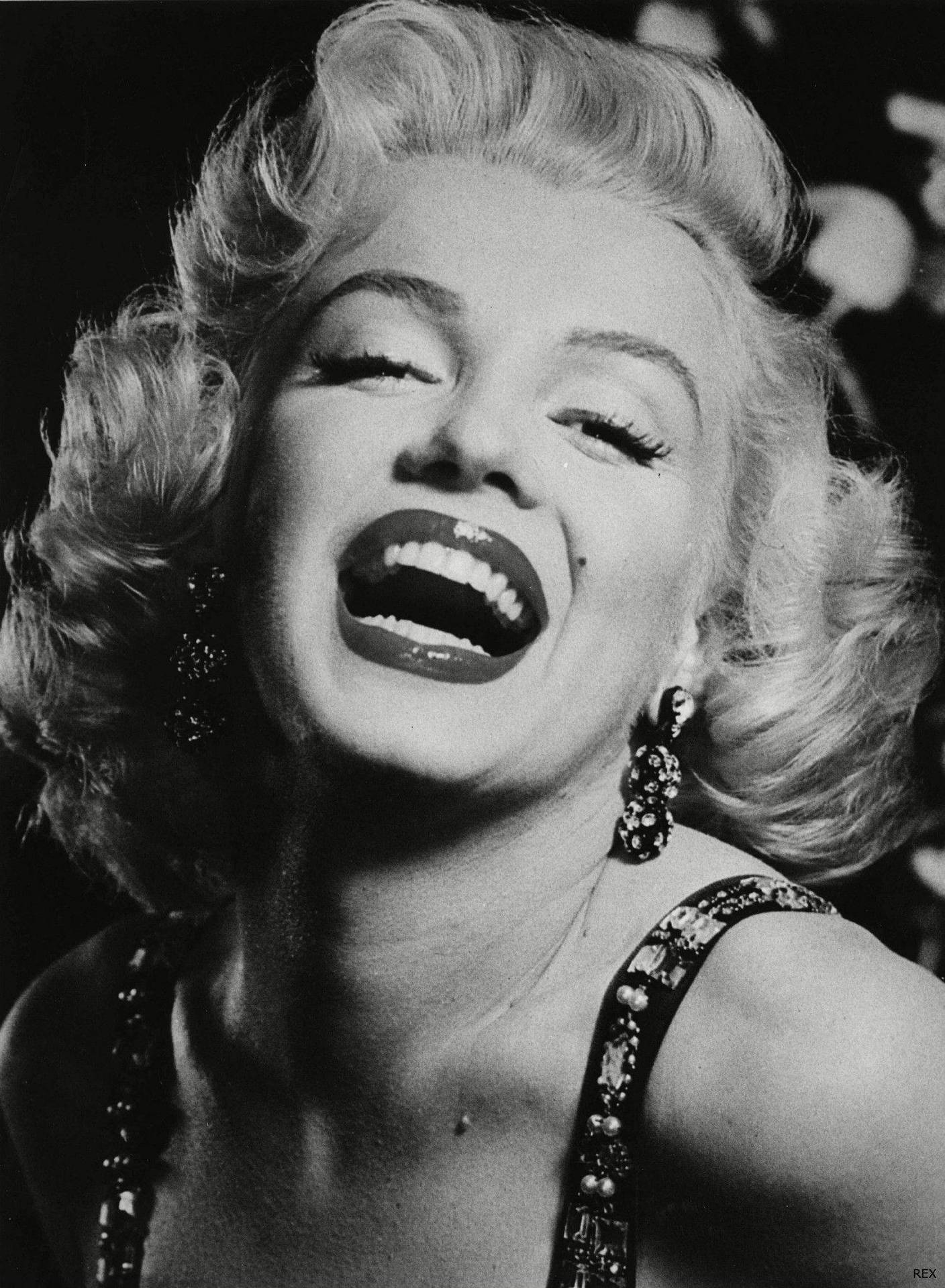 Celebritet Marilyn Monroe ikonisk portræt tapet Wallpaper