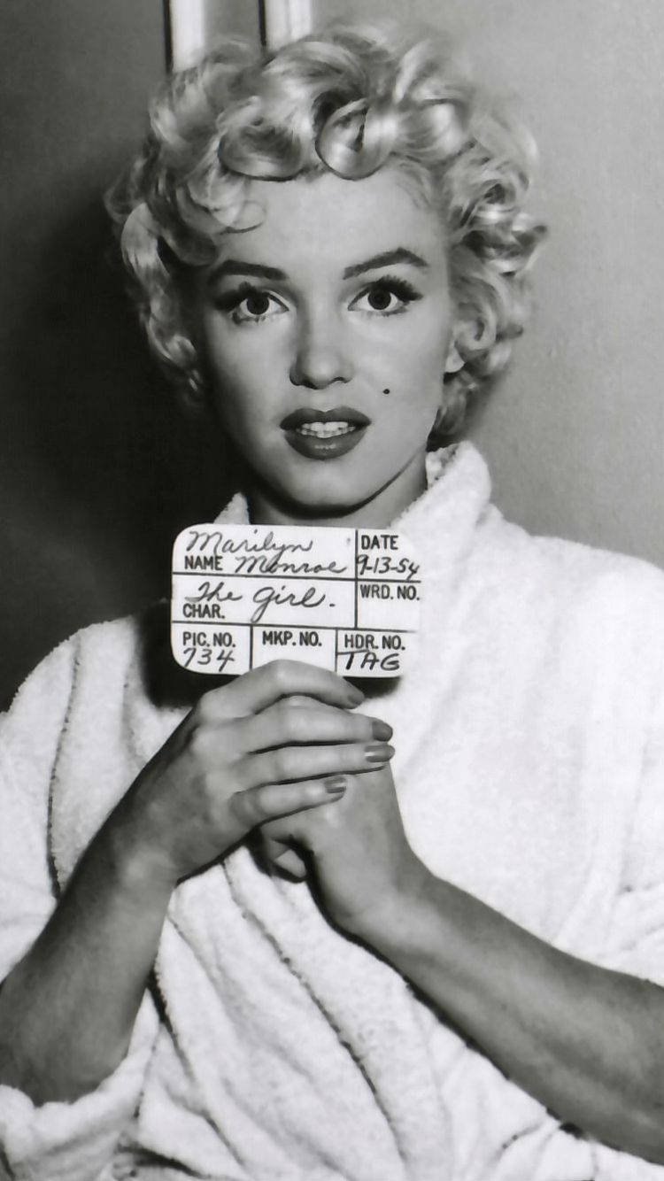 Celebrity Marilyn Monroe Name Tag Wallpaper