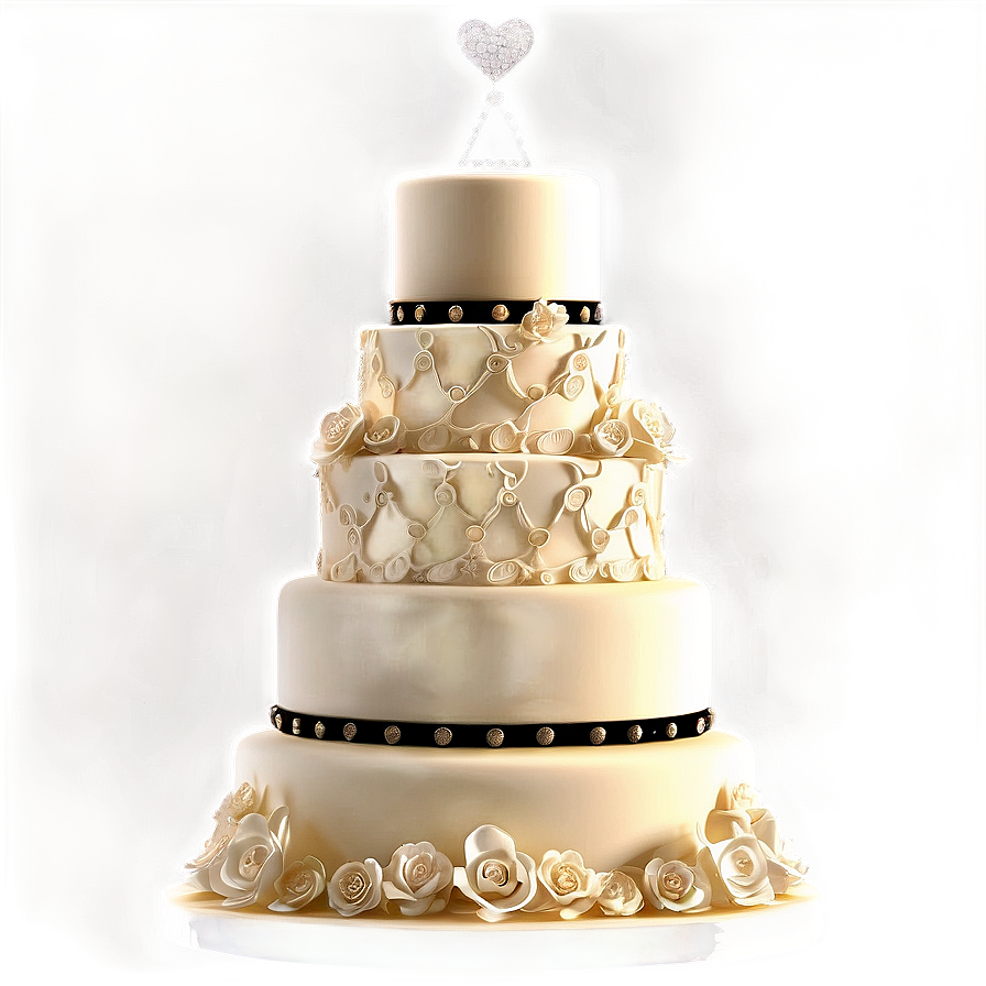 Celebrity Style Wedding Cake Png Lst97 PNG