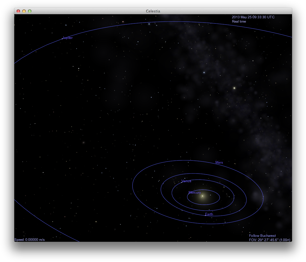 Celestia Solar System Simulation PNG