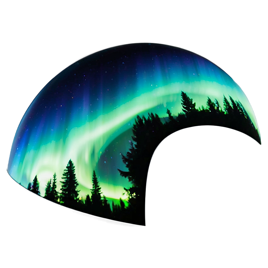 Celestial Aurora Boreal Display Png 06202024 PNG