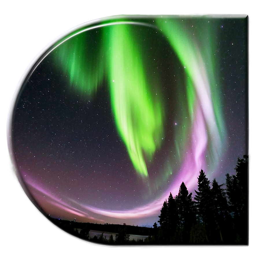 Celestial Aurora Boreal Display Png Qtm PNG