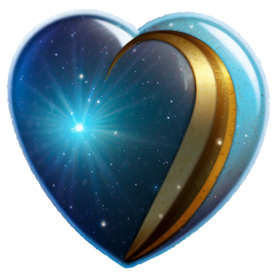 Celestial Blue Heart Emoji Png Kuj65 PNG