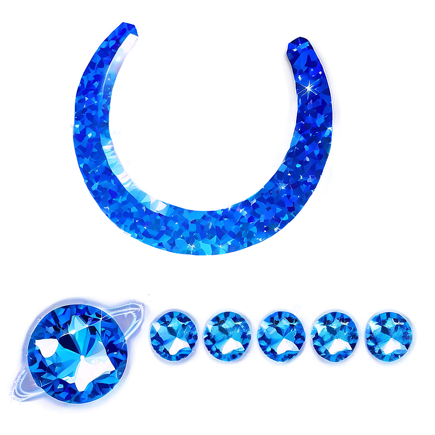Celestial Blue Sparkle Png 06262024 PNG
