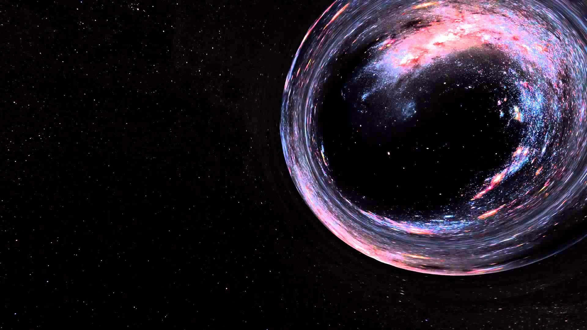 Celestial Drama: A Wormhole In Outer Space Wallpaper