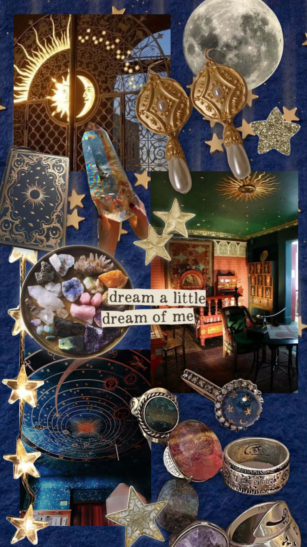 Celestial Dream Collage Wallpaper