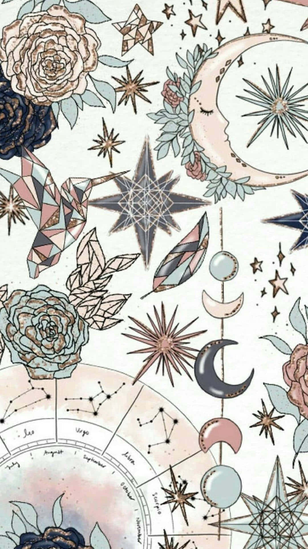 Celestial Floral Pattern.jpg Wallpaper