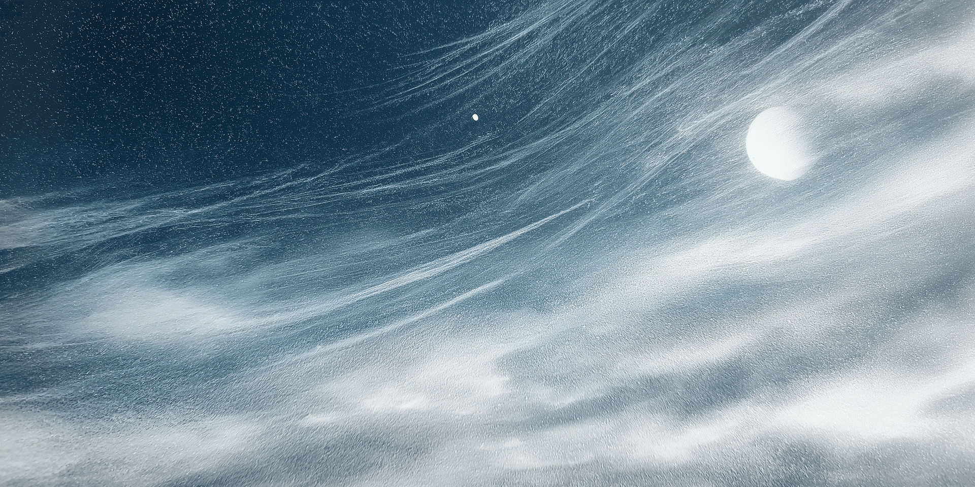 Celestial Moonlit Night Wallpaper