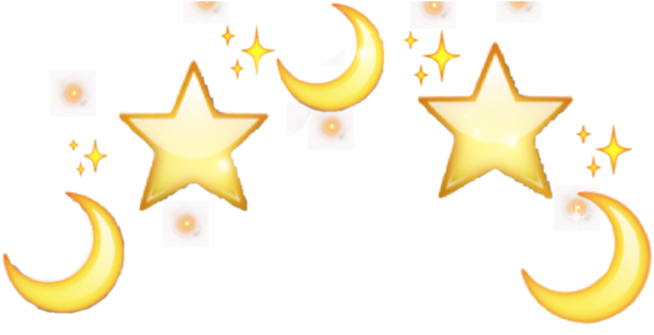 Celestial Motifswith Moonsand Stars PNG