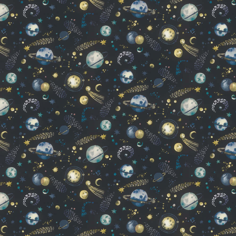 Celestial Pattern Aesthetic Wallpaper
