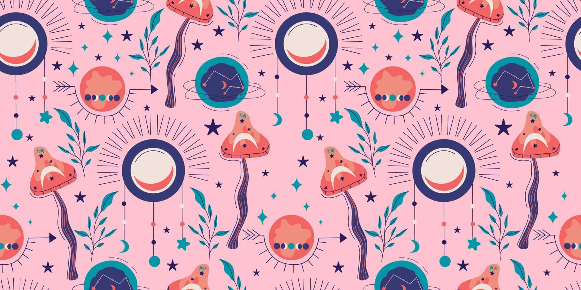 Celestial Pattern Aesthetic Wallpaper