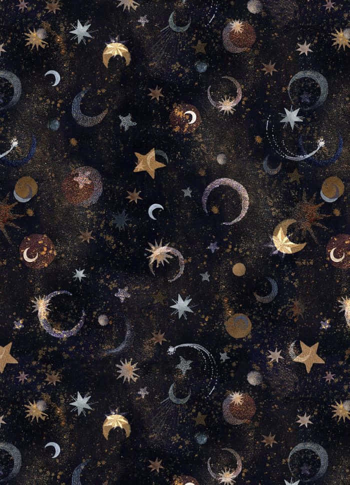 Celestial Pattern Texture Wallpaper