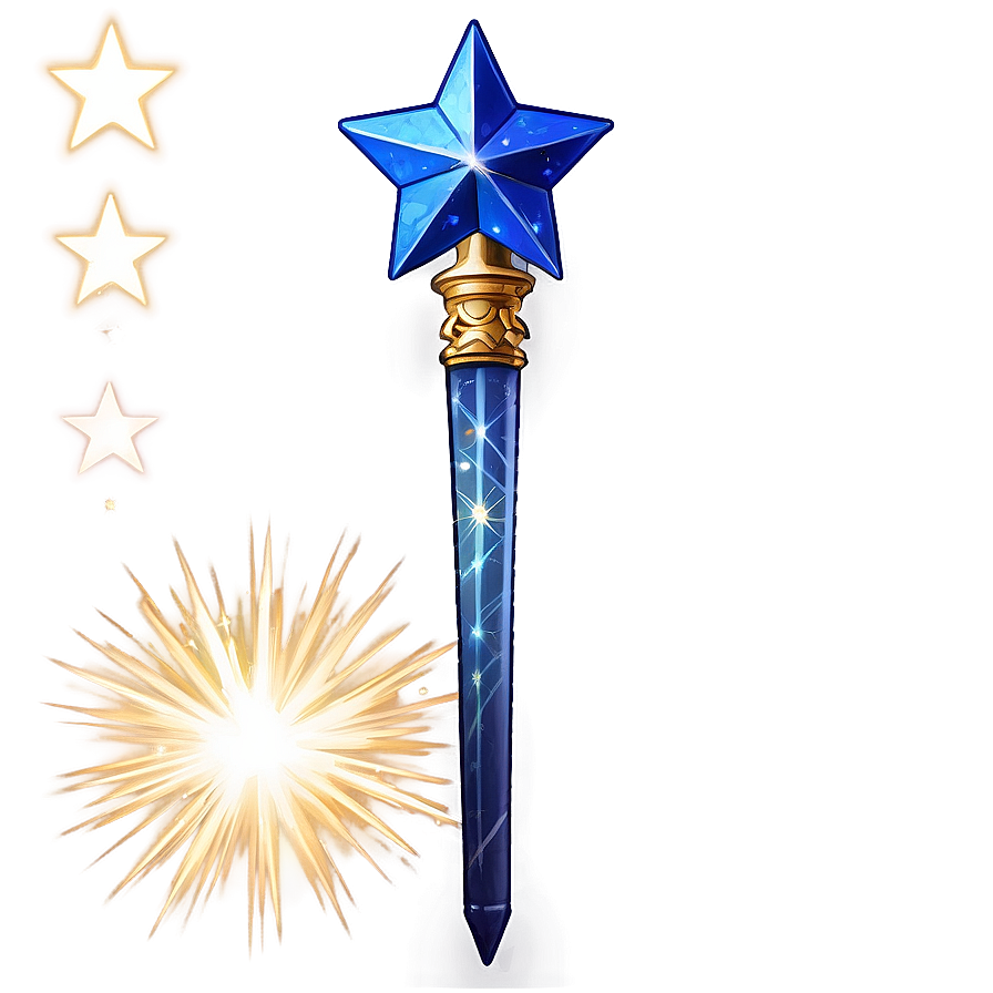 Celestial Star Wand Png 06132024 PNG