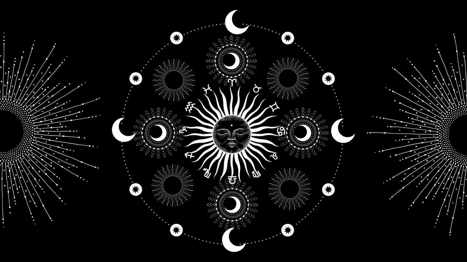 Celestial Symmetry Art Wallpaper