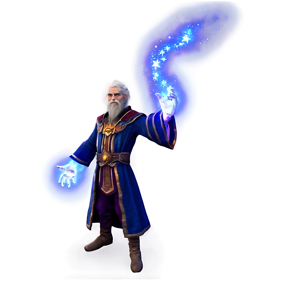 Celestial Wizard With Stars Png Kha PNG