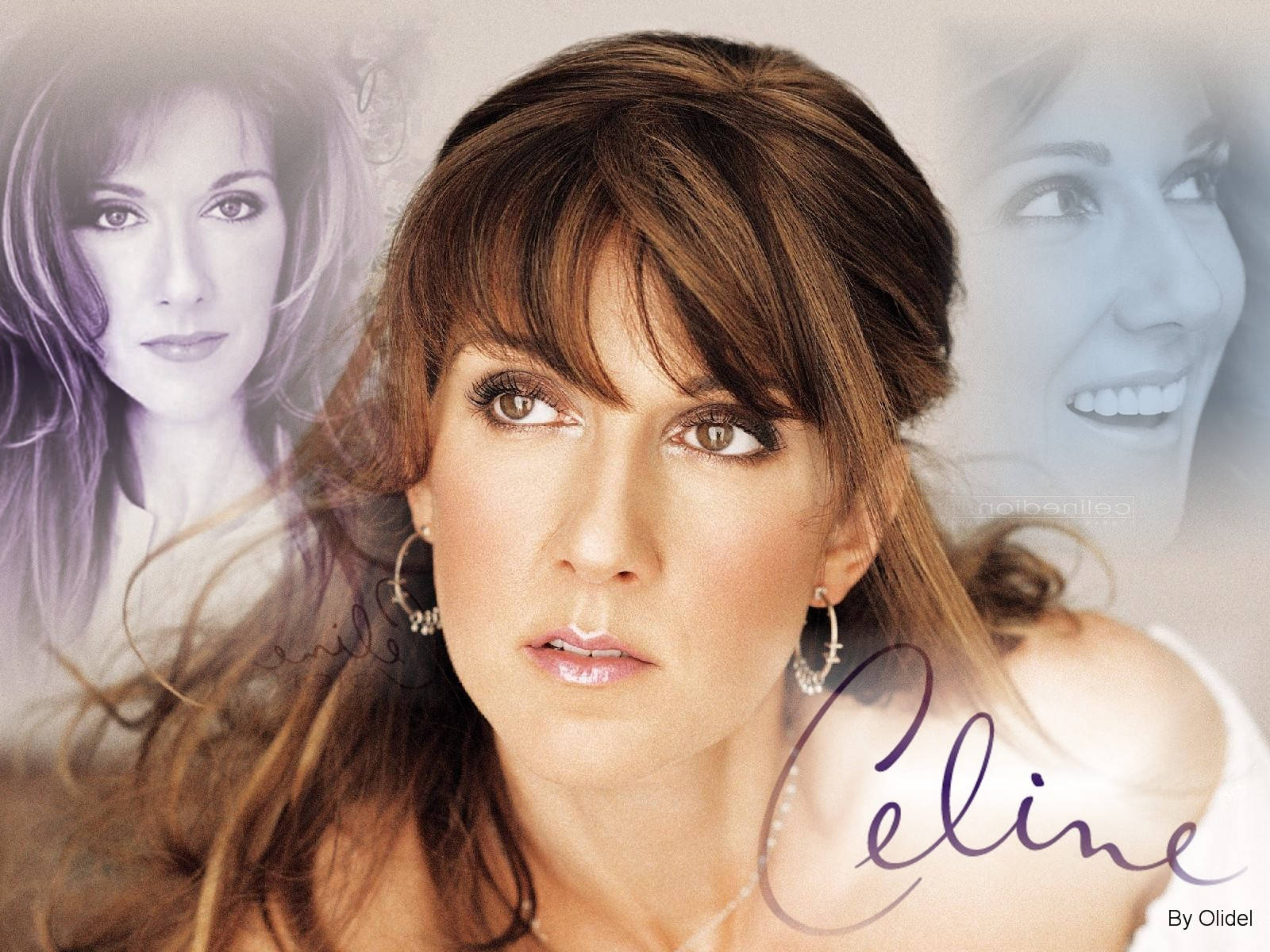 Celine Dion With Bangs Background