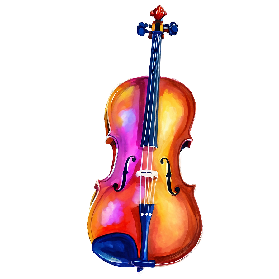 Cello In Watercolor Png Fhe59 PNG