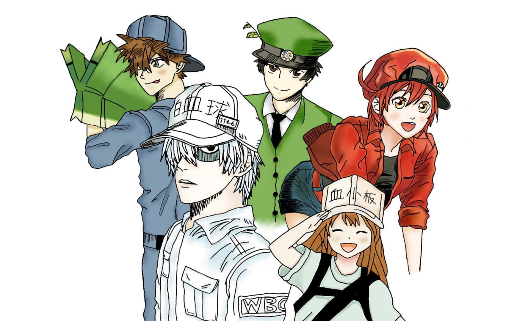 Ilustrasi Karakter Cells At Work Wallpaper