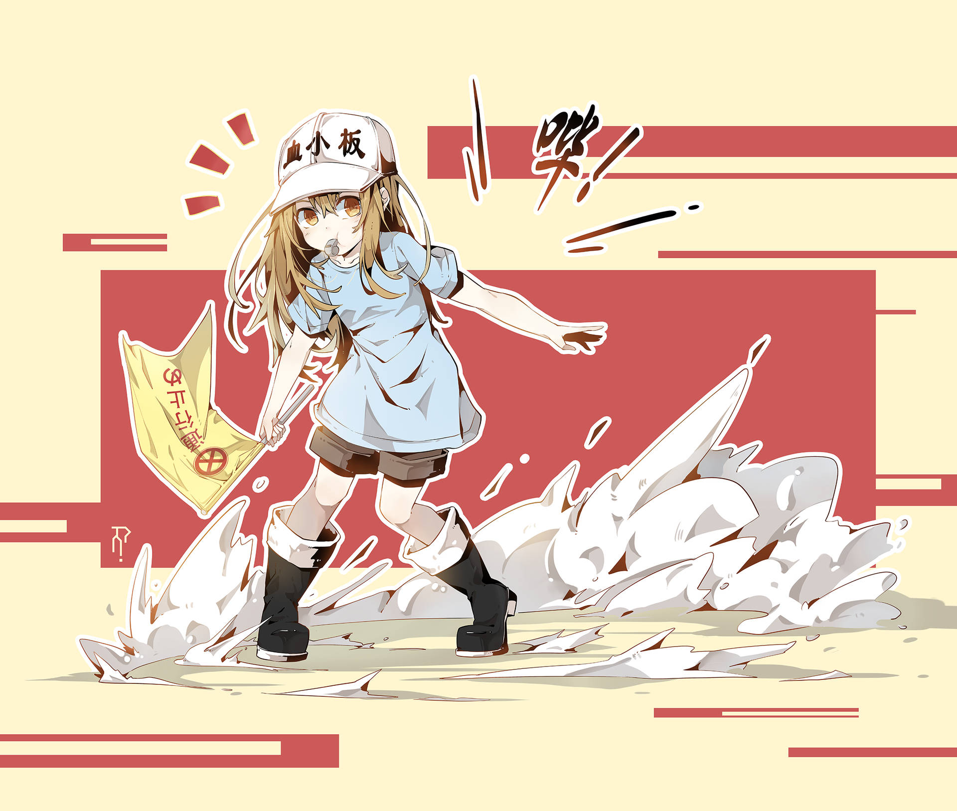 Cells At Work Platelet Checkpoint Wallpaper