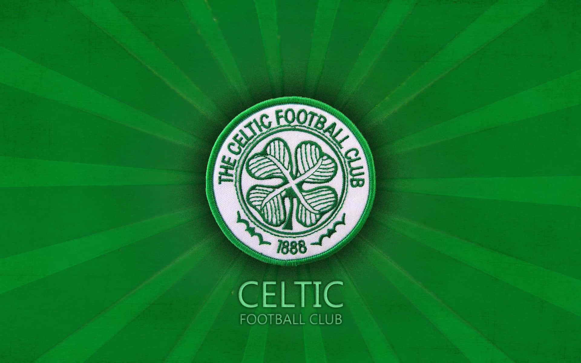 Celtic Fc Logo On Green Background Wallpaper