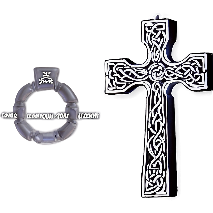 Celtic Cross Artwork Png 04302024 PNG