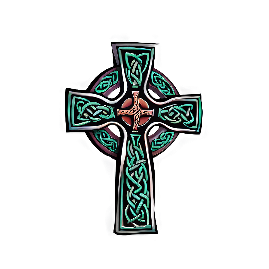 Celtic Cross Artwork Png 04302024 PNG
