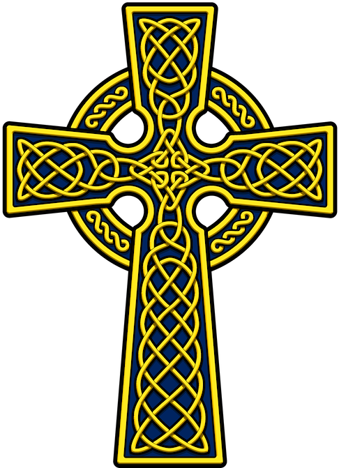 Celtic Cross Knotwork Art PNG