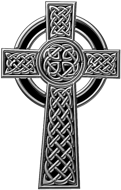 Celtic Cross Knotwork Design.png PNG