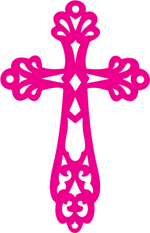 Download Celtic Cross Pink Silhouette 