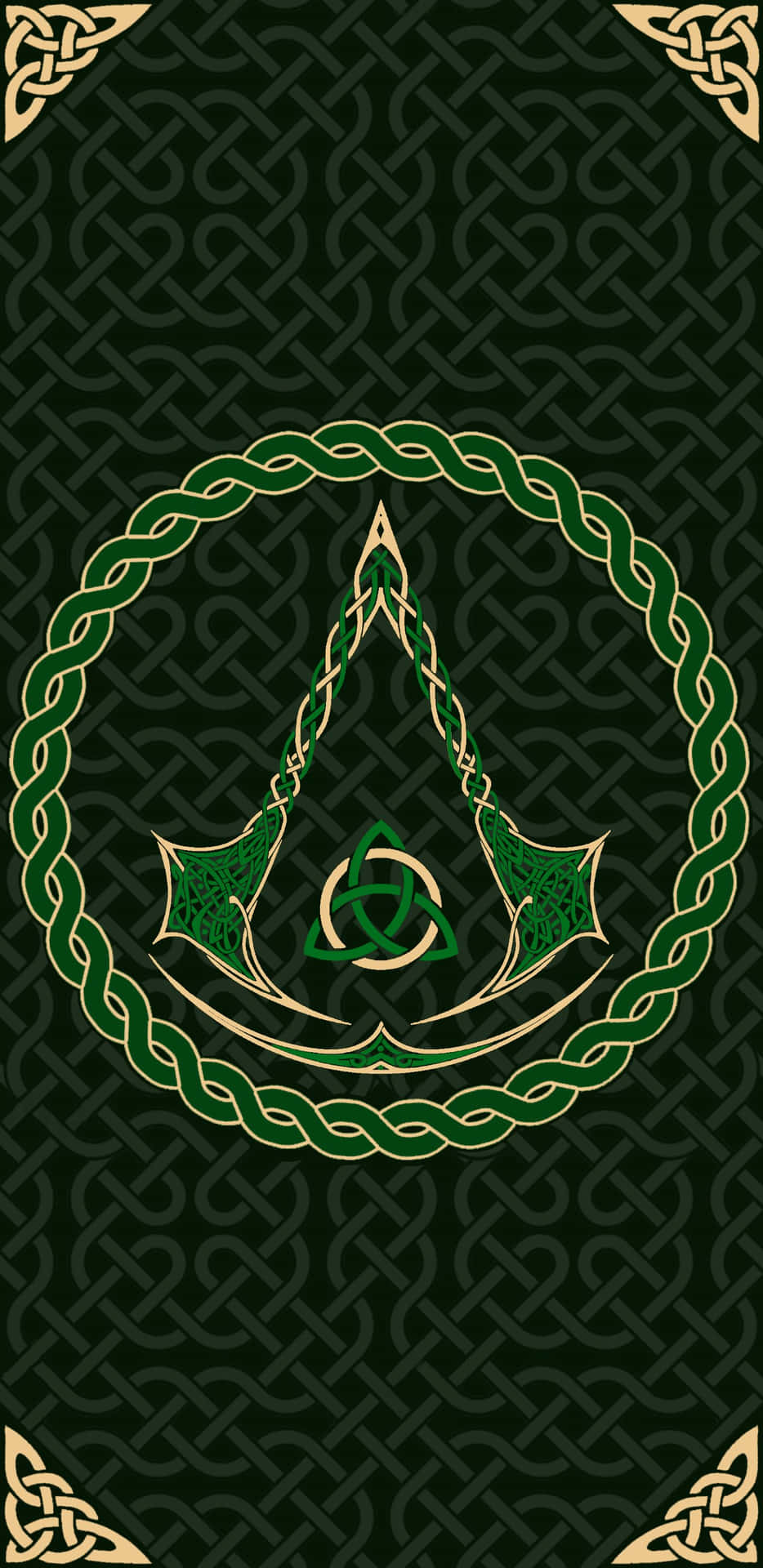 Elliptical Celtic Irish Symbol Wallpaper