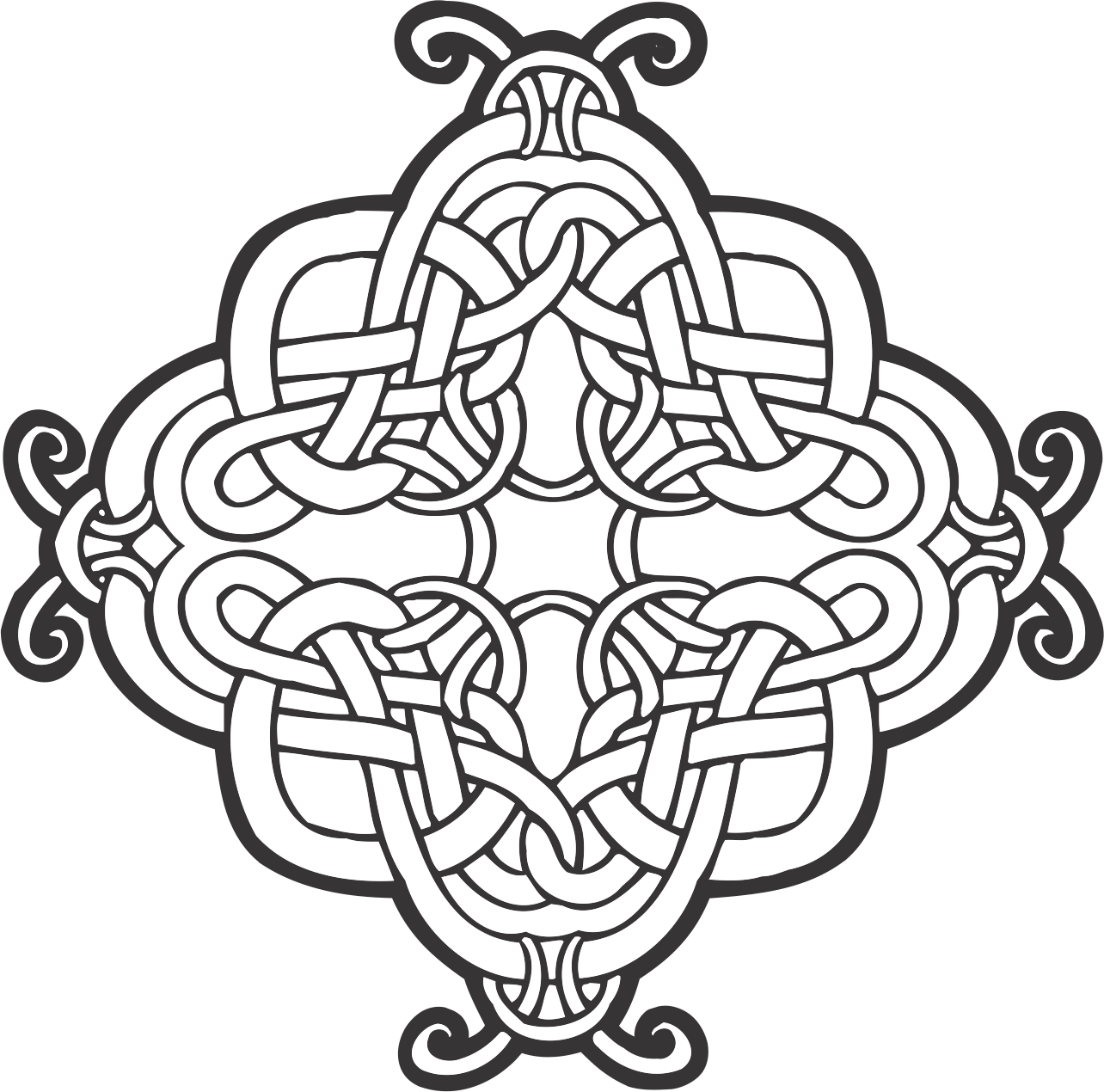 Download Celtic Knot Ornament Vector | Wallpapers.com