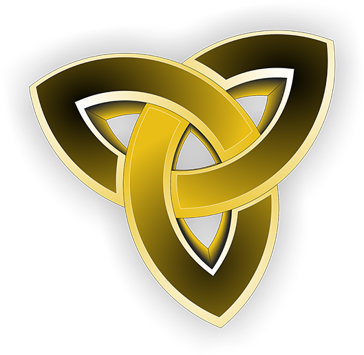 Celtic Knot Shield Logo PNG