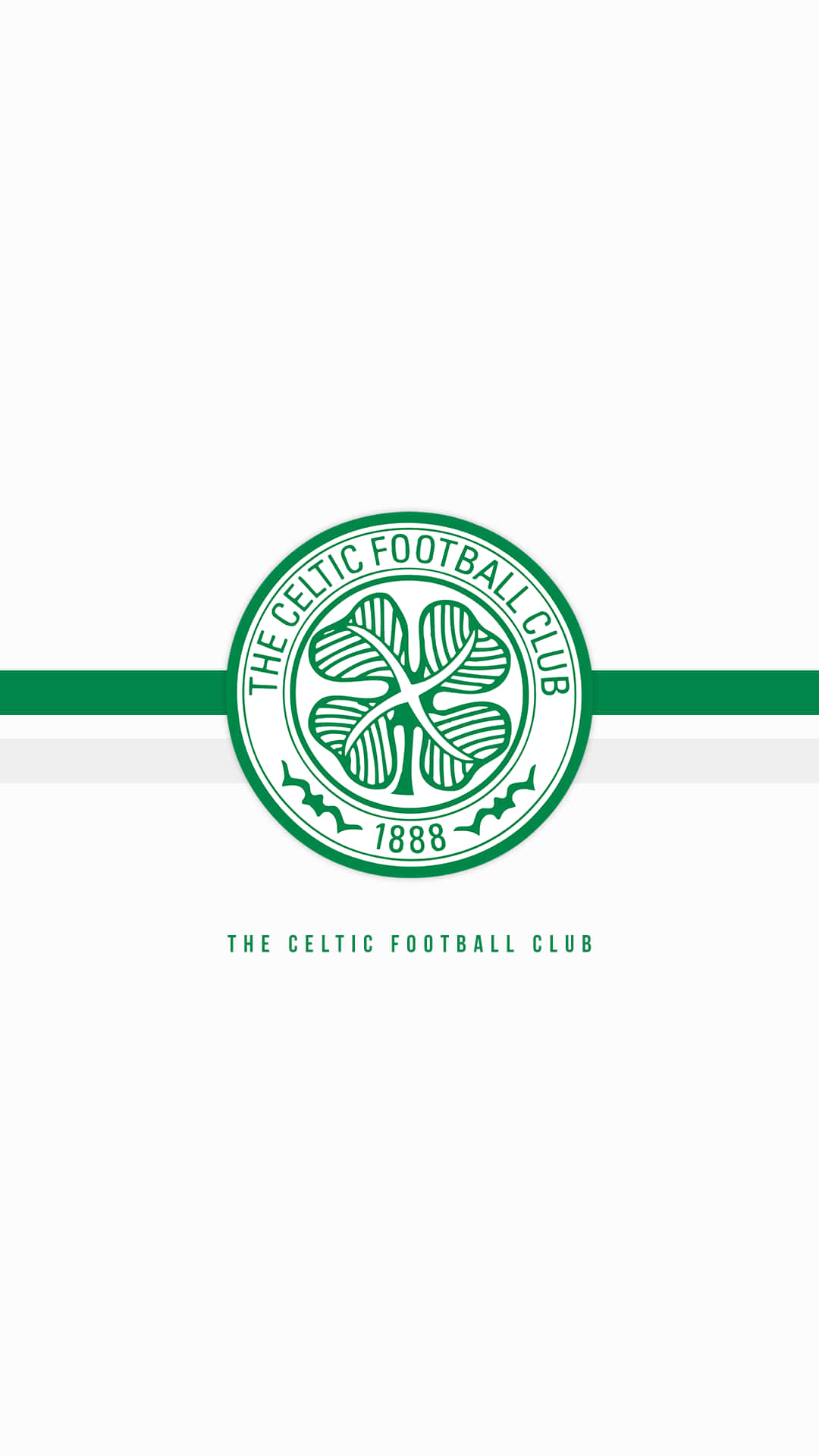 The green Celtic home flag waving proudly in the wind Wallpaper