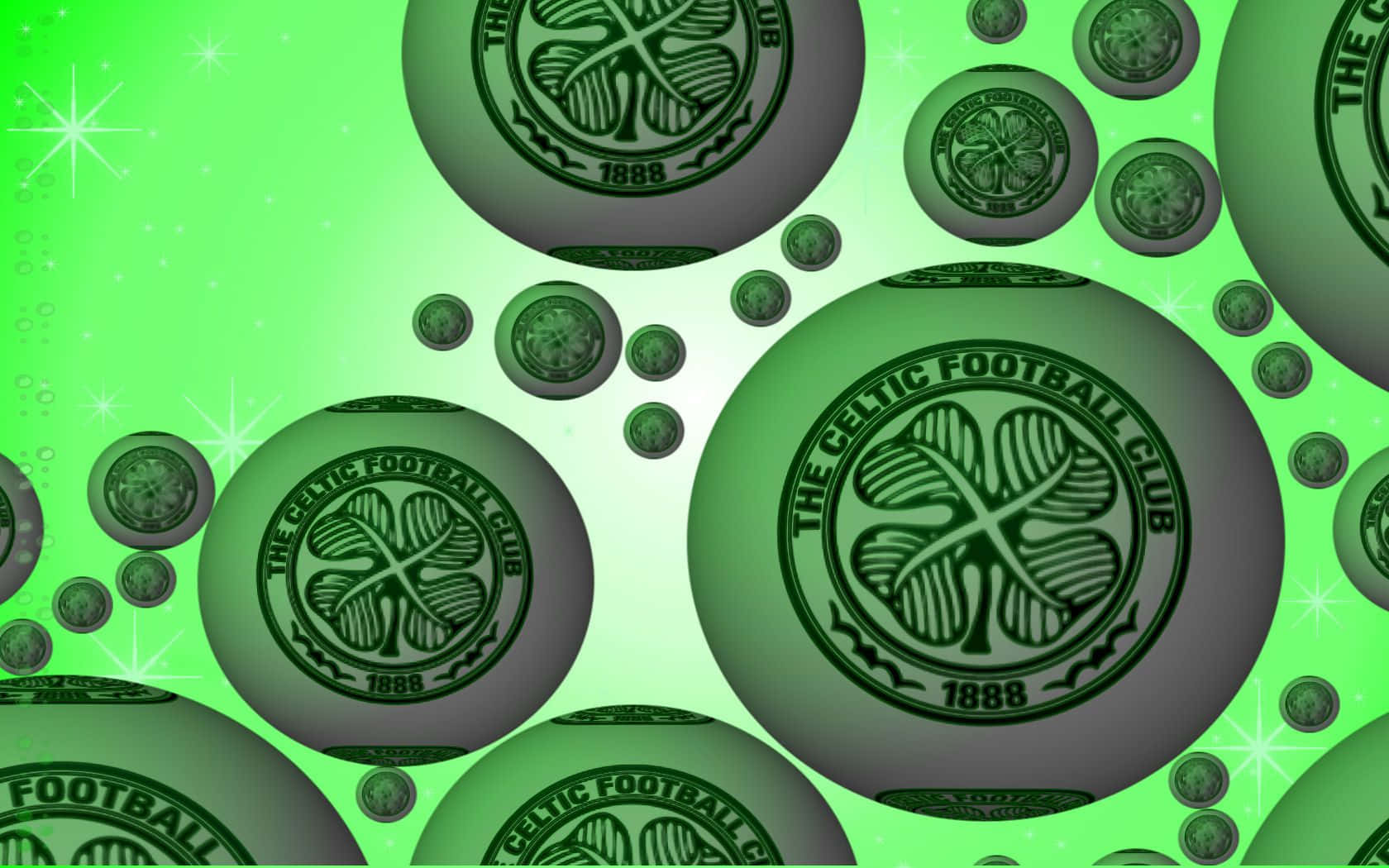 Muestratu Orgullo Vistiendo El Icónico Verde Y Blanco Del Celtic Fc. Fondo de pantalla