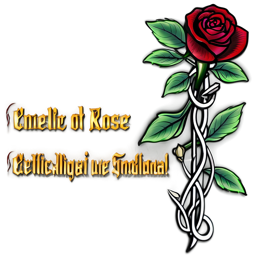 Celtic Rose Tattoo Visual Png 6 PNG