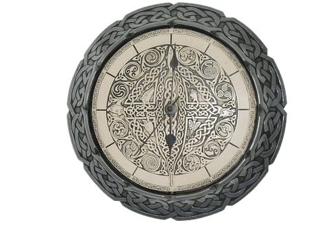 Celtic Style Wall Clock PNG