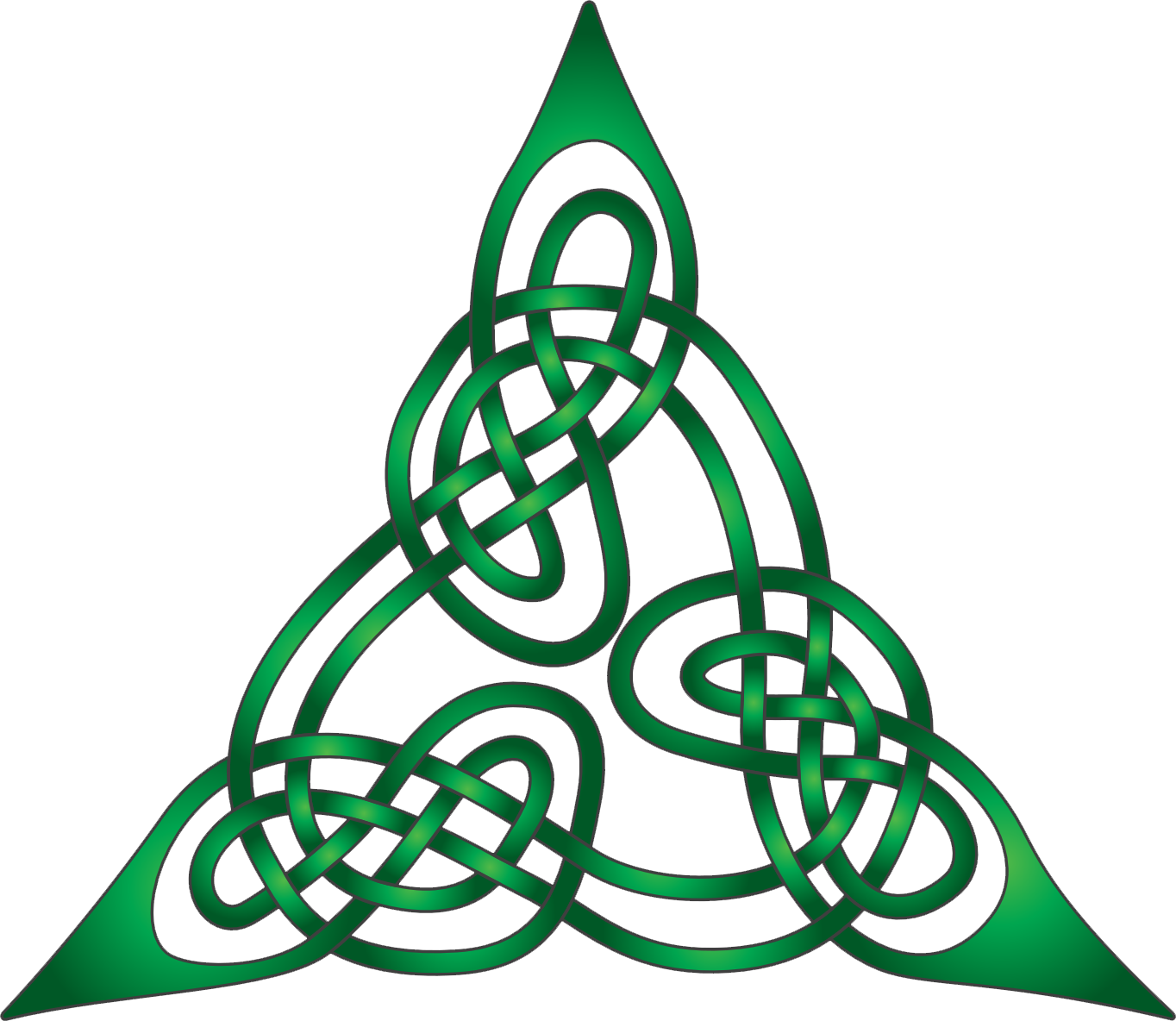 Celtic Triquetra Knot Design PNG