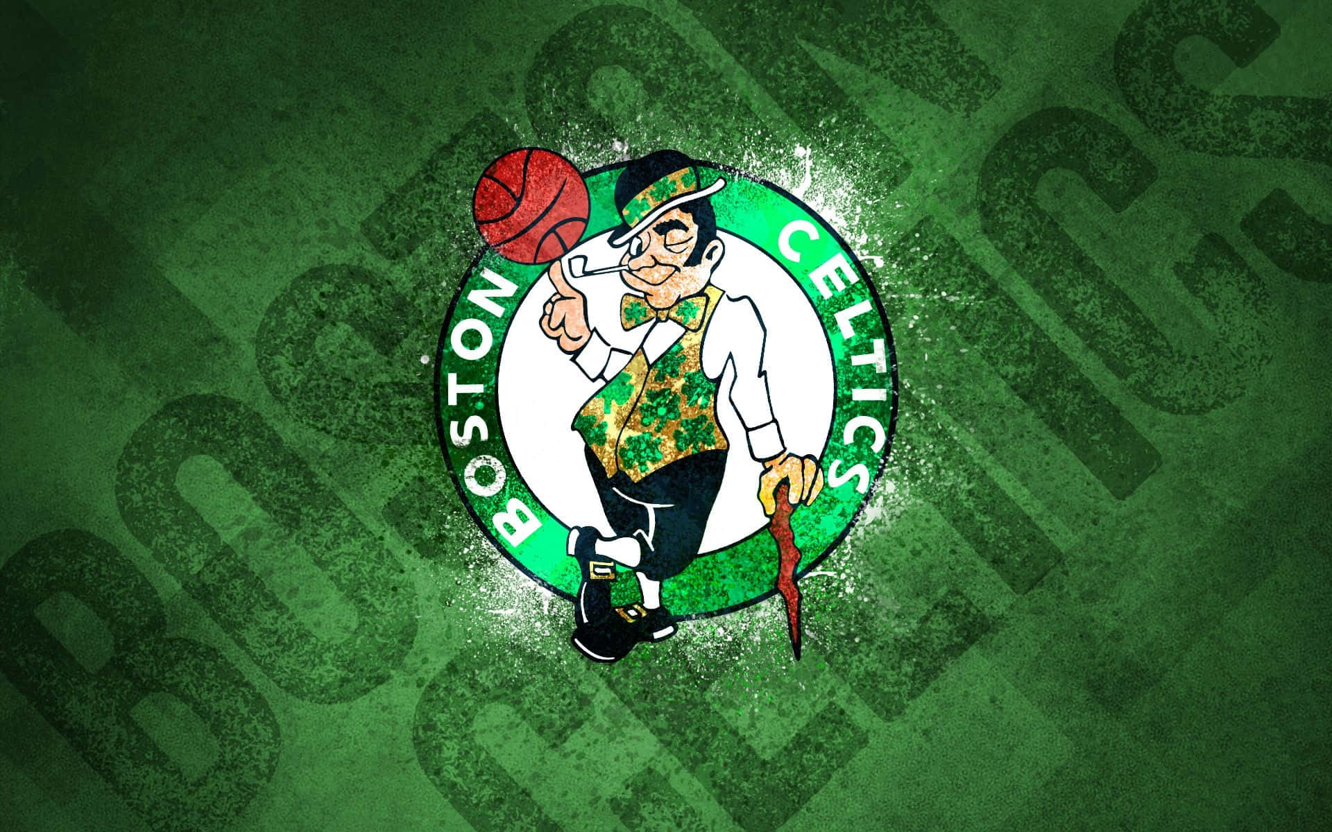 Boston Celtics Logo Tapet - Det bedste billede af Celtics-logoet er det perfekte vægmaleri til at vise din støtte til Celtics. Wallpaper