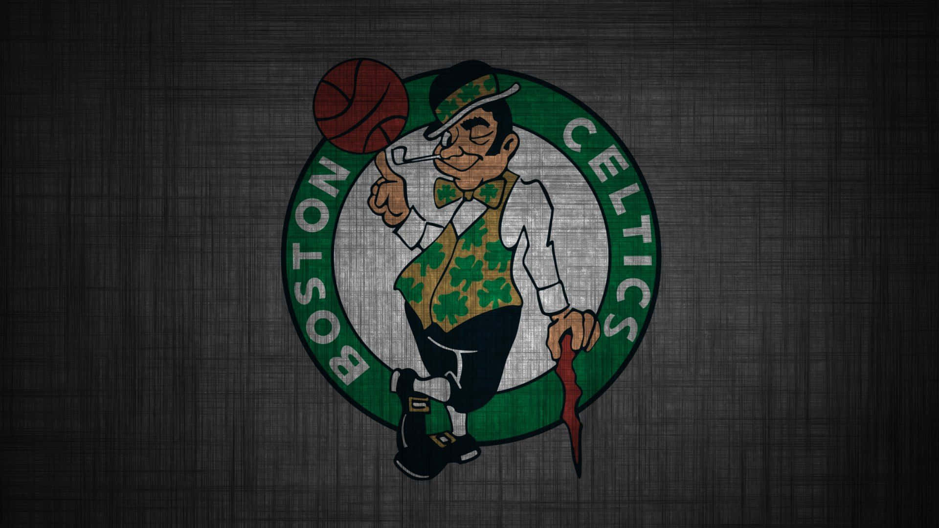 Green and White: The Celtics Logo Wallpaper