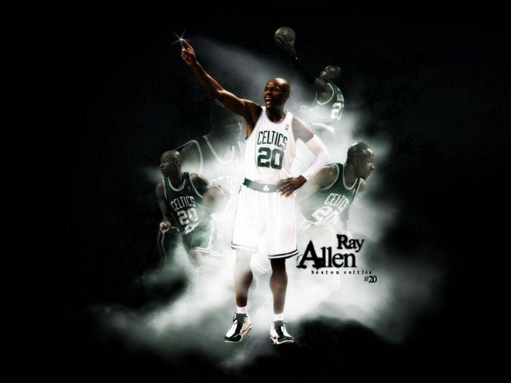 Celtics Ray Allen Waving His Hand Wallpaper
