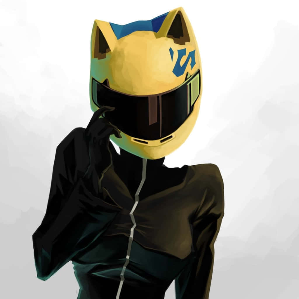 Mysterious and captivating, Celty Sturluson from "Durarara!" in action Wallpaper