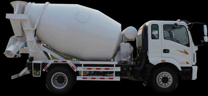 Cement Mixer Truck Side View PNG
