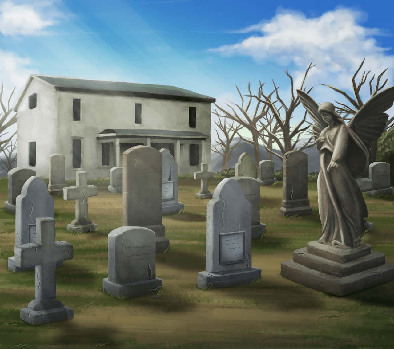 Cemetery Background