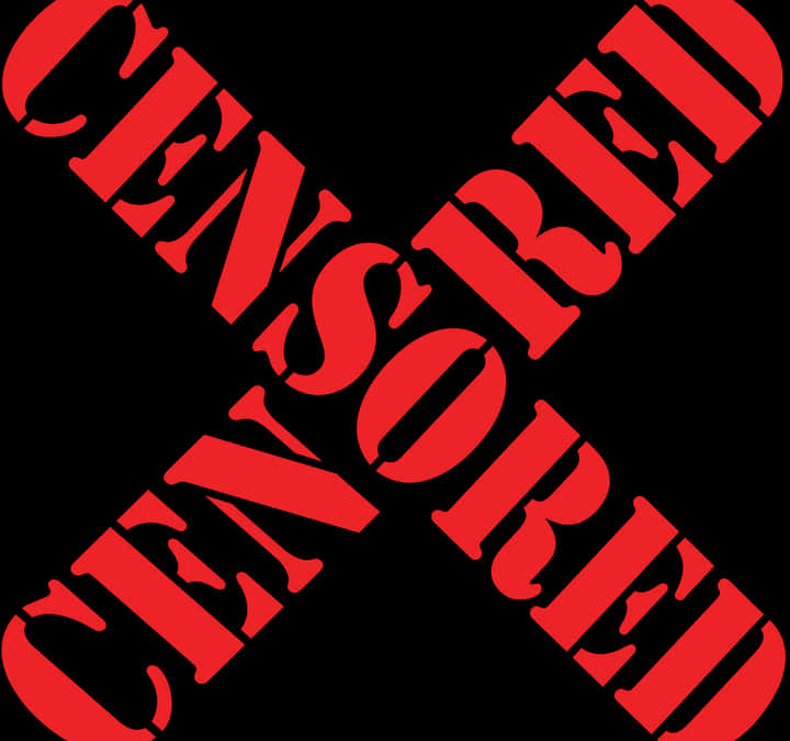 Red Censored Stamp PNG