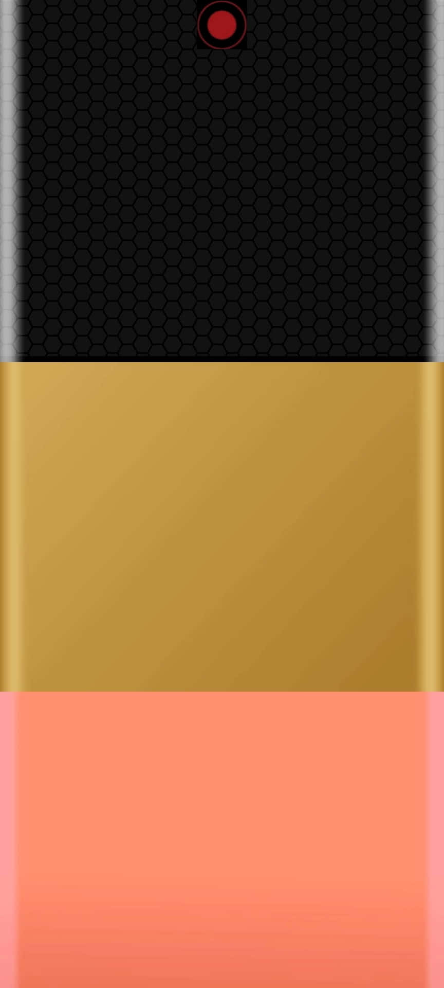 A Black And Gold Phone Case With A Gold And Black Background Wallpaper