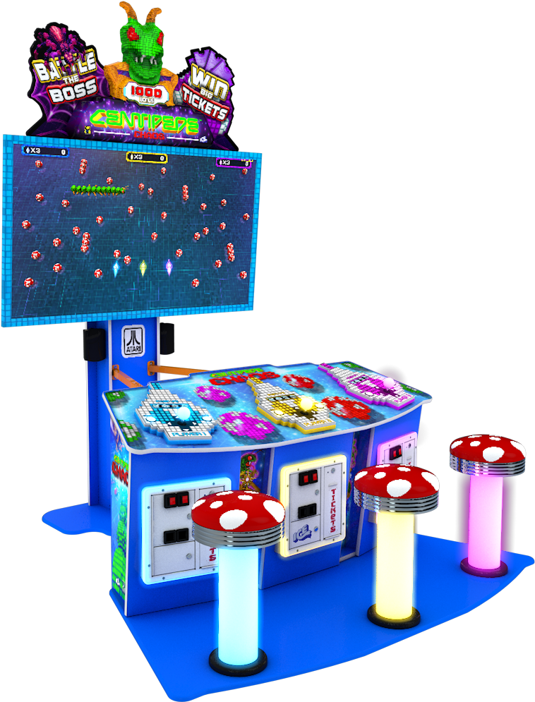 Centipede Arcade Game Machine PNG