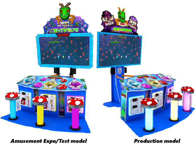 Centipede Chaos Arcade Models Comparison PNG