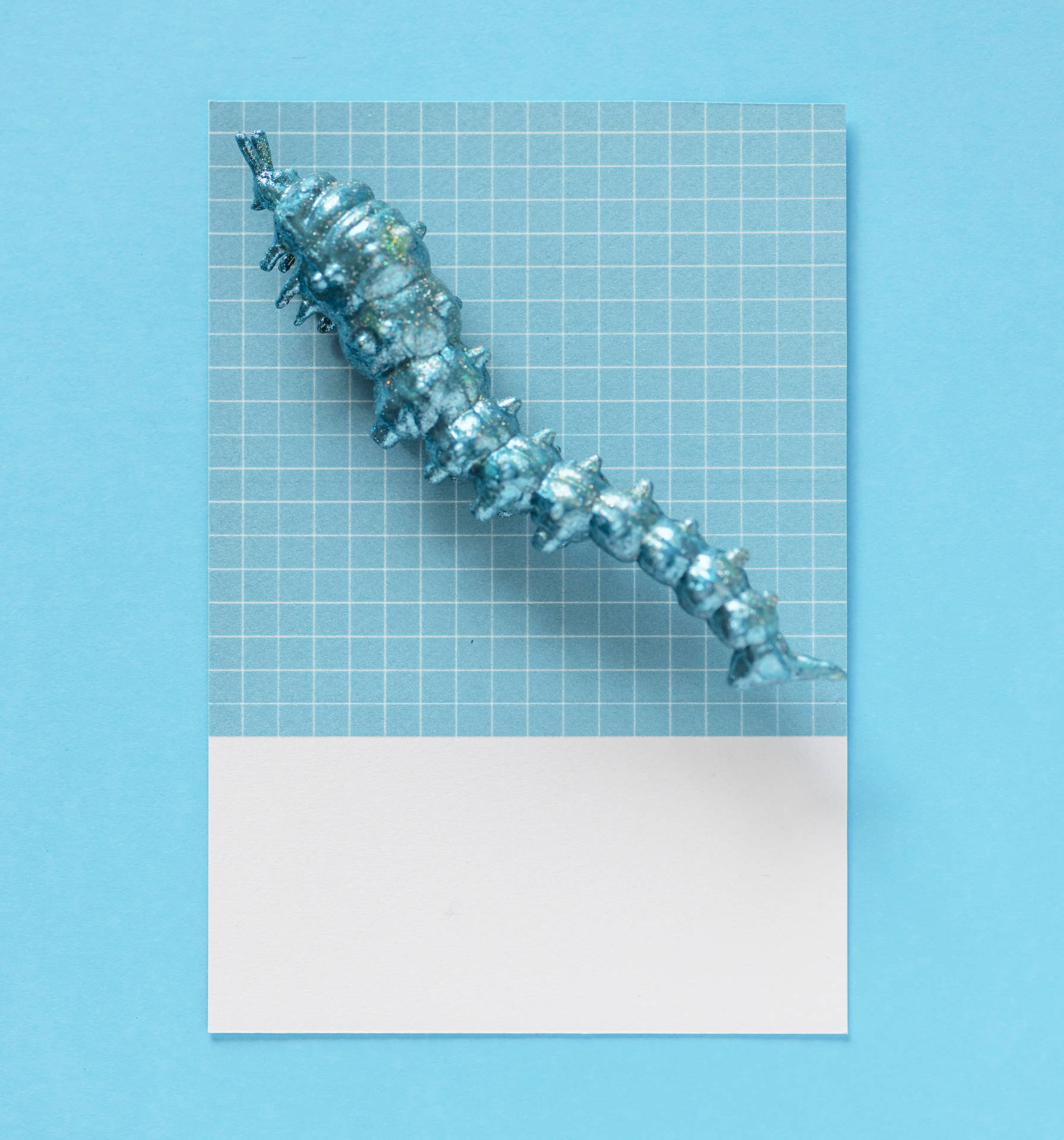 Centipede Figurine Blue Aesthetic Wallpaper