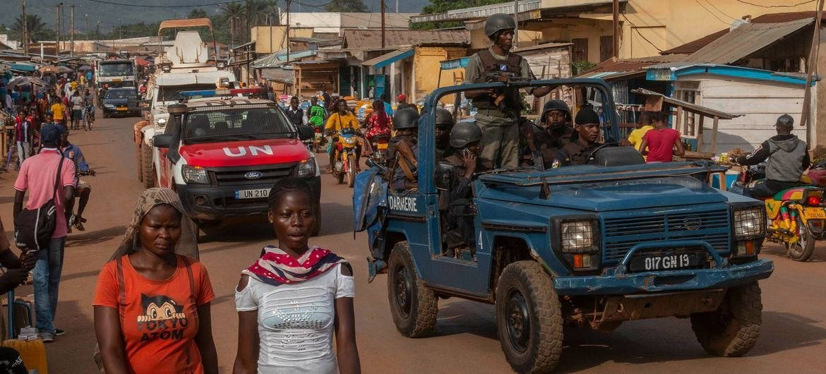 Central African Republic Un Military Driving Picture