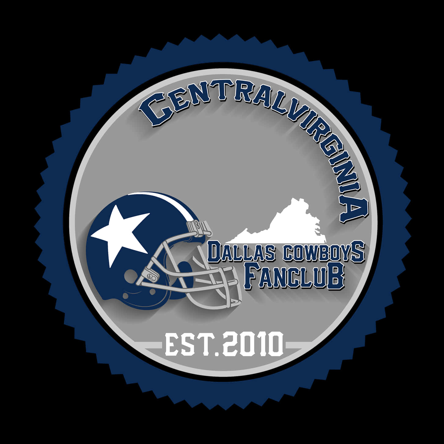 Central Virginia Dallas Cowboys Fan Club Logo PNG
